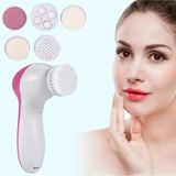 Tüm Cilt Tipleri Için 5 Farklı Başlıklı Pilli El ve Yüz Temizleme Güzellik Peeling Bakım Masaj Aleti