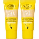 Tüm Cilt Tipleri Için Renkli Suya Dayanıklı SPF50+ Güneş Kremi - Skinvisible cc SPF50+ - 30 ml (2 Paketi)