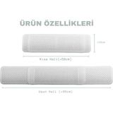 Tüm Duvar Tipi Klimalara Hava Yönlendirme Aparatıuygun Rüzgar Deflektörü Doğrudan Üflemeyi Önler, Kolay Kurulum, Enerji Tasarrufu, Konforlu Hava Akışı, Klima Hava Yönlendirici Aparat - 90 cm