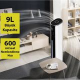 Tüm ev İçin 9 Litre Büyük Boy hava nemlendirici humidifer Bebek ve çocuklar için Uv Karbon Hava Temizleme