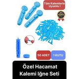 Tüm Kalemlerle Uyumlu Şeker Parmak Delme 50 Adet Özel Hacamat Kalemi Iğne Seti-1 Kutu