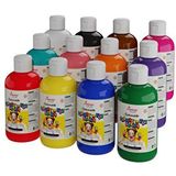 Tüm Renkler Parmak Boyası 12'li Set 12x250gr Çok Renkli
