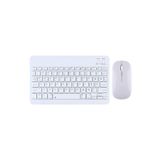 Tüm Samsung Tablet Modelleri İle Uyumlu Bluetooth Özellikli Klavye Mouse Set Beyaz