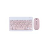 Tüm Samsung Tablet Modelleri İle Uyumlu Bluetooth Özellikli Klavye Mouse Set Pembe