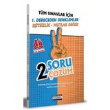 Tüm Sınavlar İçin 1. Dereceden Denklemler Eşitsizlik Mutlak Değer 2 Soru 2 Çözüm Fasikülü Benim Hocam Yayınları