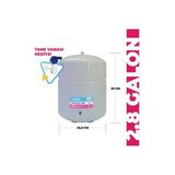 Tüm Su Arıtma Cihazlarına Uyumlu 2,8 Galon (10 Lt) Metal Tank (Gri-Beyaz)