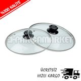 Tüm Tencereleriniz Ile Uyumlu Cam Kapak 1 Adet Cam Kapak 24 Cm-24 Cm