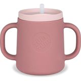 TUM TUM 3 bölmeli içecek bardağı, bebek bardağı - 250 ml, pembe