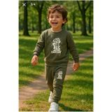 tuma collectıon Erkek Çocuk Kışlık Eşofman Takımı Sweatshirt Alt Pamuklu Üç İplik Şardonlu 3-4-5-6-7 Yaş (BİR BEDEN BÜYÜK TERCİH EDİNİZ)