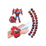 TUMBA'S Projeksiyonlu 3d Led Saat 24 Farklı Karakteri Duvara Yansıtır robota dönüşen saat
