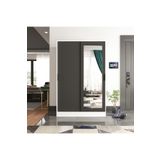 TUMBLERA Aura Grey White Vestiyer Portmanto Ayakkabılık Aynalı 2 Sürgü Kapaklı