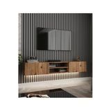 Tumblera Volar Pine Tv Ünitesi Işıklı Atlantik Çam 180 cm Modern