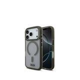 Tumi Iphone 17 Pro Buzlu Transparan Haki Magsafe Uyumlu Telefon Kılıfı - Yeşil