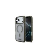 Tumi Iphone 17 Pro Max Buzlu Transparan Haki Magsafe Uyumlu Telefon Kılıfı - Yeşil