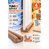 TUMKE Kapı Altı Rüzgar Önleyici4 Adet – U Tipi Kapı Altı Süngeri, Ses Isı Toz ve Böcek Engelleyici Yalıtım Süngeri Izolasyon Bandı