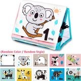 Tummy Time Hışırtılı Yumuşak Bez Aktivite Kitabı - Koala - Beyaz - Mavi