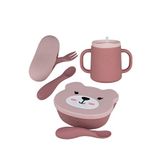 Tumtum Betsy Bear Kutulu Mama Kaşık Ve Çatal Seti - Pembe