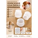 TUMU LIFE 12 Adet Silikon Masa ve Sandalye Ayak Koruyucu
