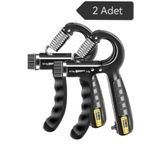 TUMU LIFE 2 Adet Sayaçlı El Yayı 5-60 Kg Ayarlanabilir Bilek Kas Güçlendirme Aleti Kaydırmaz Damar Çıkartıcı