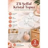 TUMU LIFE 2’li Şeffaf Kristal Topuz Kendinden Yapışkanlı Çekmece Kulpu Askı Tutucu Düzenleyici