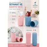 TUMU LIFE Seyahat Tipi Aksesuar Taşıma Kabı Gözlük Diş Macunu Saklama Kutusu Makyaj Fırçası Kutusu 1 ADET