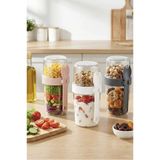 TUMU LIFE Yoğurt Müsli ve Atıştırmalık Kabı 800 ml Bölmeli Granola Kabı Kaşıklı Snack Kabı - 1 Adet