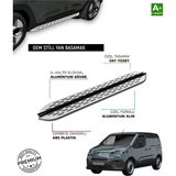 Tuna Oto Fiat Doblo Uzun Şase Uyumlu 2023 2024 2025 2026 2027 Araca Özel Yan Basamak - (ClearEyelets)Black-RadiantOrchid