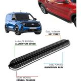 Tuna Oto Ford Courier Uyumlu 2023 2024 2025 2026 2027 Araca Özel Yan Basamak - (ClearEyelets)Black-RadiantOrchid