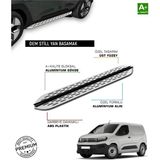 Tuna Oto Opel Combo E Uzun Şase Uyumlu 2019 2020 2021 2022 2023 2024 2025 2026 2027 Araca Özel Yan Basamak - (ClearEyelets)Black-RadiantOrchid