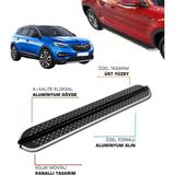 Tuna Oto Opel Grandland x Uyumlu 2017 2018 2019 2020 2021 Araca Özel Yan Basamak - (DipCamo)Charcoal-White