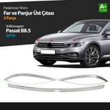 Tuna Oto Vw Passat B8.5 Krom Far Üzeri Çıta Seti 3 Parça 2019 2020 2021 2022 2023
