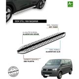 Tuna Oto Vw T5 Kısa Şase 2016 2017 2018 2019 2020 2021 2022 2023 Araca Özel Yan Basamak - (ClearEyelets)Black-RadiantOrchid