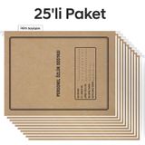 Tunakart 4 Yapraklı 25'li Paket Metal Askılı Personel Özlük Dosyası