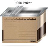 Tunakart Asd2005 Metal Askılı Yan Bezli Körüklü Dosya 10 Lu Paket