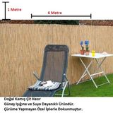 Tunalar Bambu Kamış Hasır 1 Metre x 6 Metre