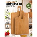 Tunay 2 Li Bambu Kesme Tahtası