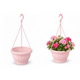Tunç Botanik Şeker Pembe Askılı Saksı 3 Adet 3.5 Lt (22.5cm x 14 Cm)