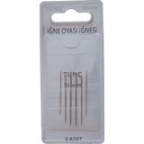 Tunç Iğne Oyası Iğnesi 6 Adet / 1 Paket