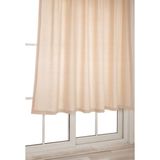 Tuncay Tekstil Buldan İşi Sade Düz Keten Pamuklu Bej 300x180 cm Güneşlik