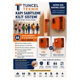 Tuncel Teknik 10 adet Okul Kapı Sabitleme Kilidi Mandallı Sistem