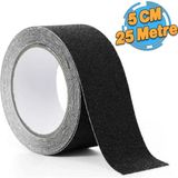 Tuncel Teknik Merdiven Kaydırmaz Bant Siyah 5 cm 25 Metre - 0 - Siyah - 1 Adet