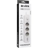 Tuncmatik S-Link SPG03TC 5V2.4A 1.5m 3X1.00MM 100 Yüzde Bakır 750 Joule 3 Lü Anahtarlı Akım Korumalı Beyaz Priz - Çok Renkli