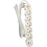 Tuncmatik Tunçmatik TSK19059 Powerstrip 5'li Topraklı Grup Priz Type-C + USB Beyaz Kablolu Çocuk Korumalı 1,5 Metre