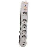 Tuncmatik Tunçmatik TSK5015 Powersurge Beyaz Beşli 2 Usb Girişli 1,5 metre Akım Korumalı Priz