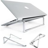 Tuneex Verimly Ultra Hafif Katlanır Tüm Modellerle Uyumlu Laptop Standı Macbook Notebook Bilgisayar Standı - Siyah - 1x1
