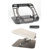 tuneex Xleath Tüm Modellerle Uyumlu Katlanabilir Sınırsız Açılı Deri Korumalı Laptop Standı Soğutucu