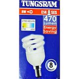 Tungsram 8 Watt Tasarruflu Spiral Ampul-Sarı Işık