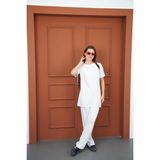 Tunik & Pantolon Takım-Beyaz - 2XL