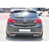 Tuning Vadisi Astra J Hb Sport Arka Difüzör Boyasız Egzoz Uçlu Parlak Siyah 2012 2015 Arası