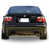 Tuning Vadisi Bmw E39 Difüzör M5 Arka Tampon Eki 1995-2004 Arası Parlak Siyah